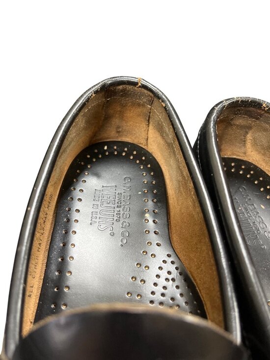 GH Bass Co Weejuns VTG brown leather slip on dress loafers sz 8D SKU 10-417 main image 11
